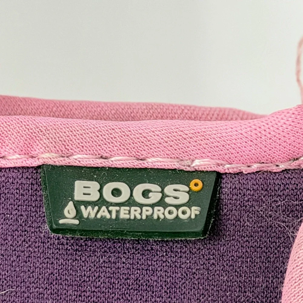 Bogs Baby Owls Purple Pink Waterproof Faux Fur Lined Boots 72166I-540 Kids 10